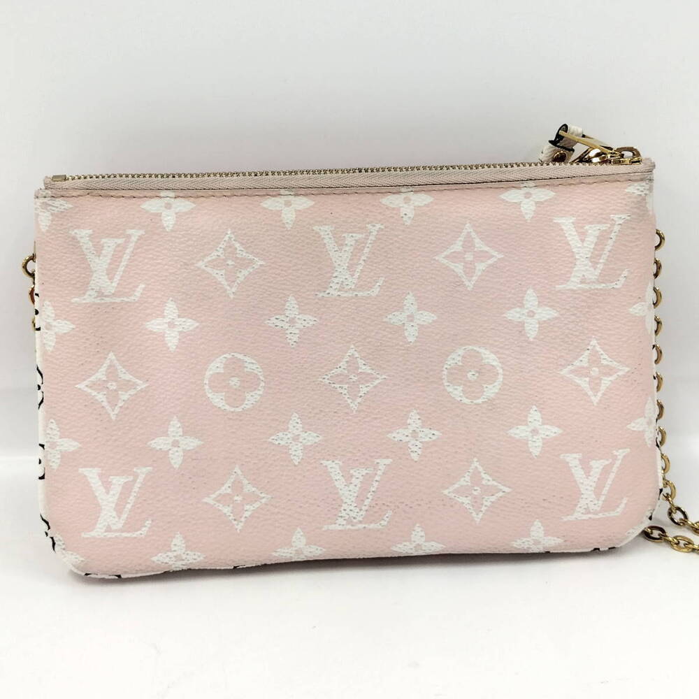 Louis Vuitton Bag Clutch Double Zip Monogram Giant Pochette Brown
